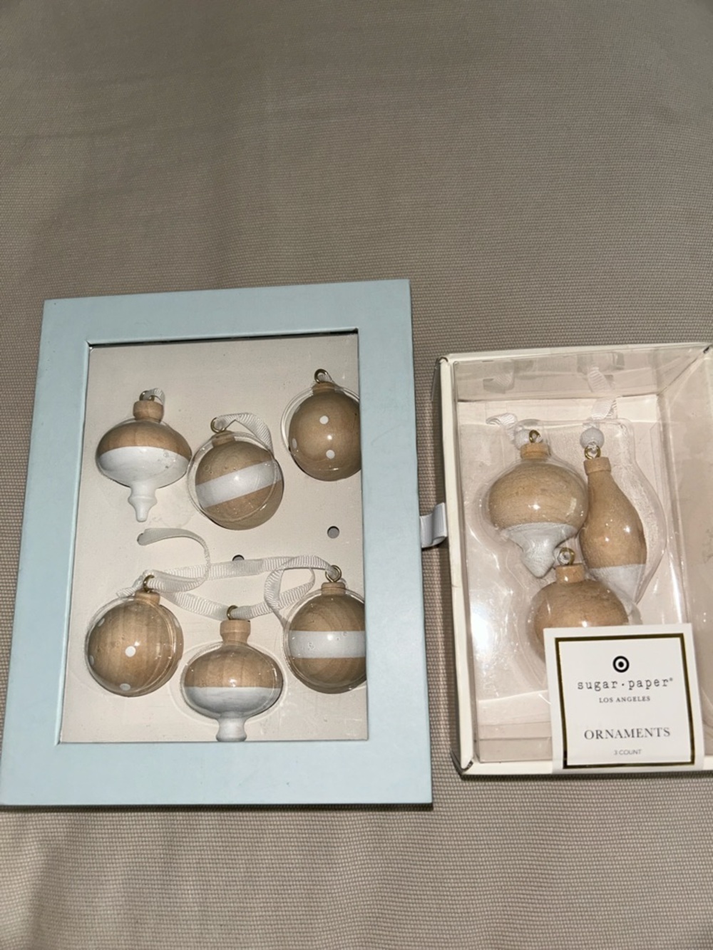 Sugar Paper Tiny Christmas Ornaments